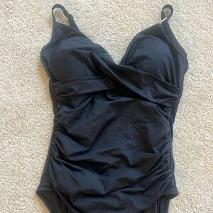 Black Calvin Klein one piece bathing suit size 12